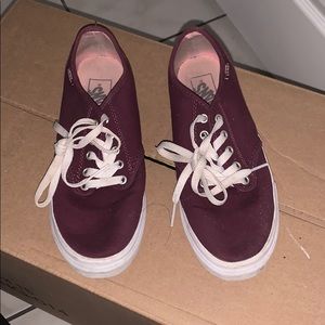 Burgundy vans